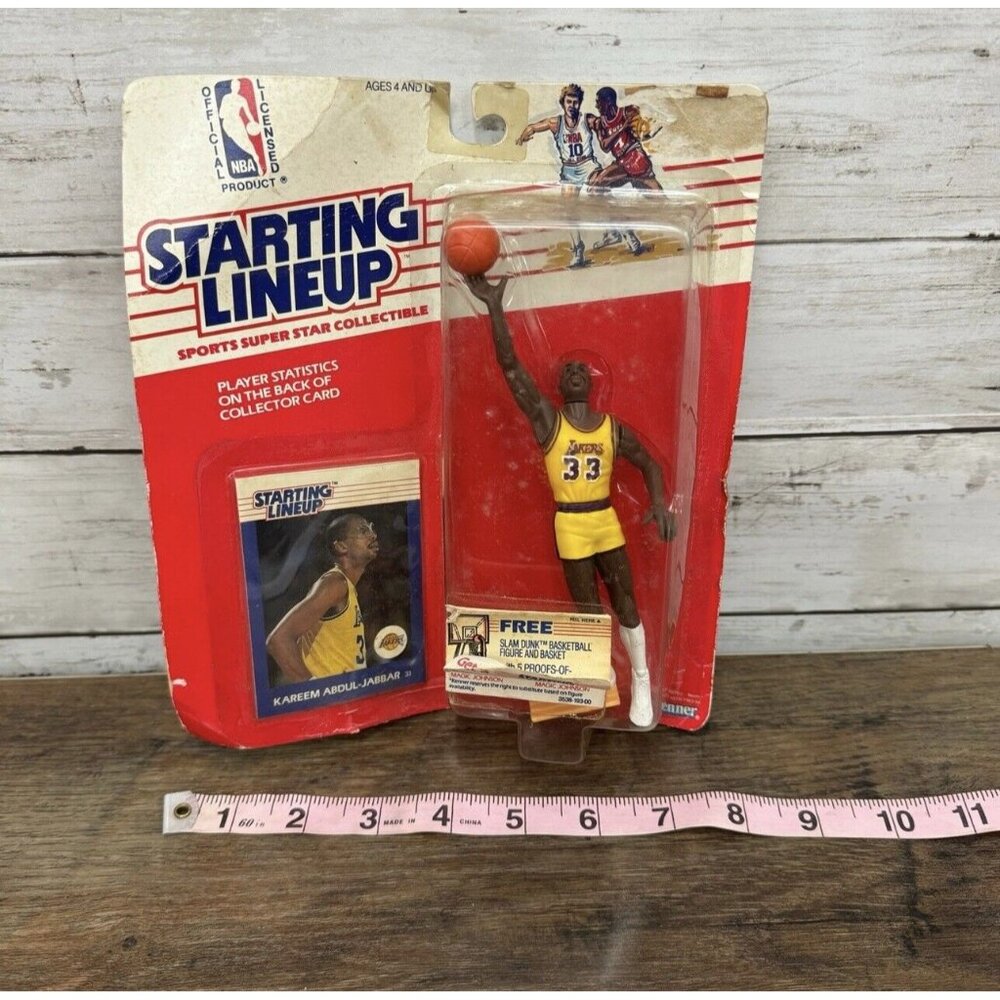 1988 KAREEM ABDUL-JABBAR #33 Los Angeles Lakers 1st Starting Lineup